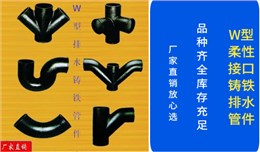 W、B型柔性接口鑄鐵排水管件